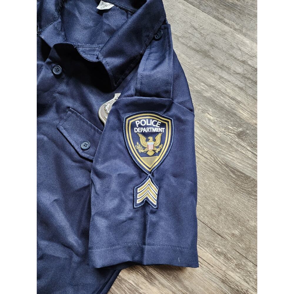 Spirit Halloween Adult Size S Police Officer Costume Navy Blue - Picture 4 of 15